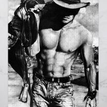 Originale À La Main Sexy Cowboy Man For Men
