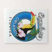 Puzzle Orlando Florida Découvrez le logo rétro. (Horizontal)