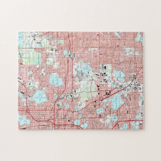 Puzzle Orlando la Floride Map (1995) (Horizontal)