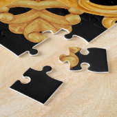 Puzzle Ornement baroque doré éléments 3D (Côté)