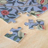 Puzzle Ornement Bleu de Grenade Fruit William Morris (Côté)