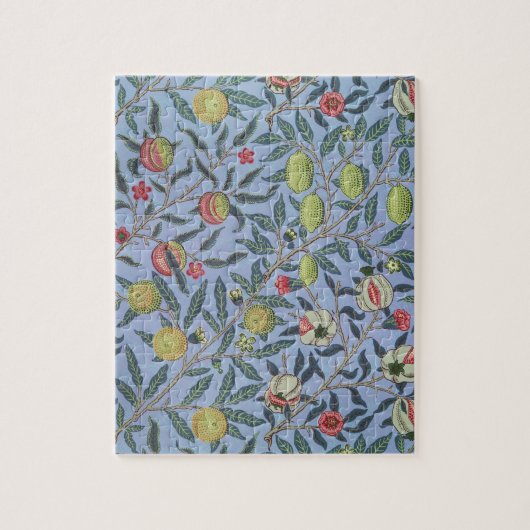 Puzzle Ornement Bleu de Grenade Fruit William Morris (Vertical)