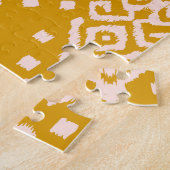 Puzzle Ornement folklorique Ikat - texture ethnique. (Côté)