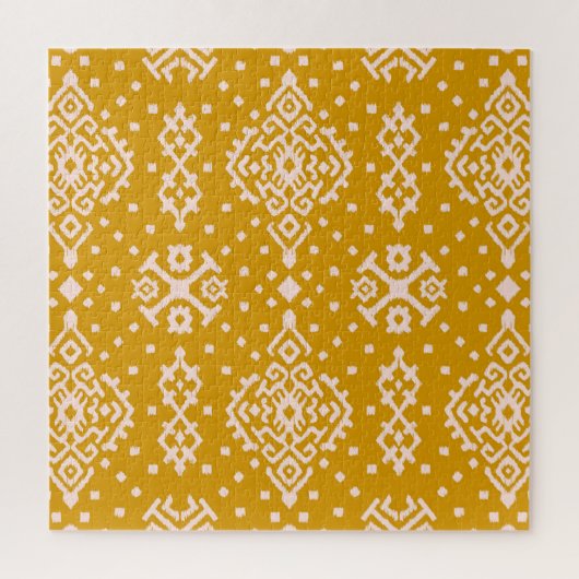 Puzzle Ornement folklorique Ikat - texture ethnique. (Vertical)
