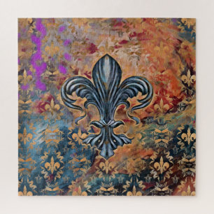 Puzzle Ornement Vintage de Fleur de lis