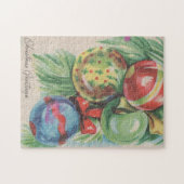 Puzzle Ornements de Noël des années 1940 (Horizontal)