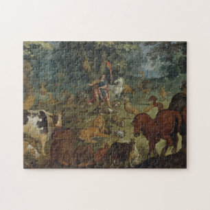Puzzle Orphée charmant les bêtes (huile sur le panneau)