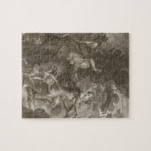 Puzzle Orphée, Eurydice principal hors d'enfer, regarde (Horizontal)