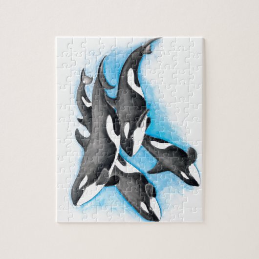 Puzzle orques en bleu (Vertical)