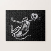 Puzzle Os de minuit : Chat squelette (Horizontal)