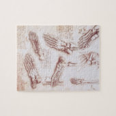 Puzzle Os de pied anatomiques humaines de Léonard de Vinc (Horizontal)