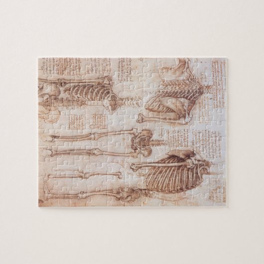 Puzzle Os de squelette de Léonard de Vinci, anatomie huma (Horizontal)