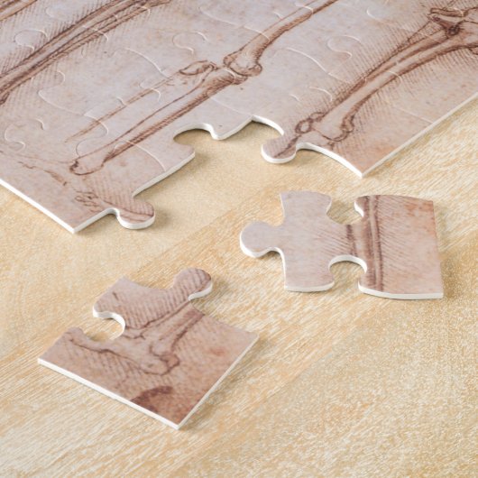 Puzzle Os de squelette de Léonard de Vinci, anatomie huma (Côté)