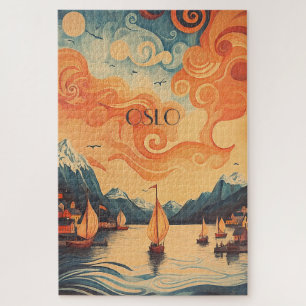 Puzzle Oslo Norvège Bateaux viking
