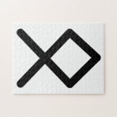Puzzle OTHALA Rune Nordique (Héritage, Ascendance) | Futh (Horizontal)