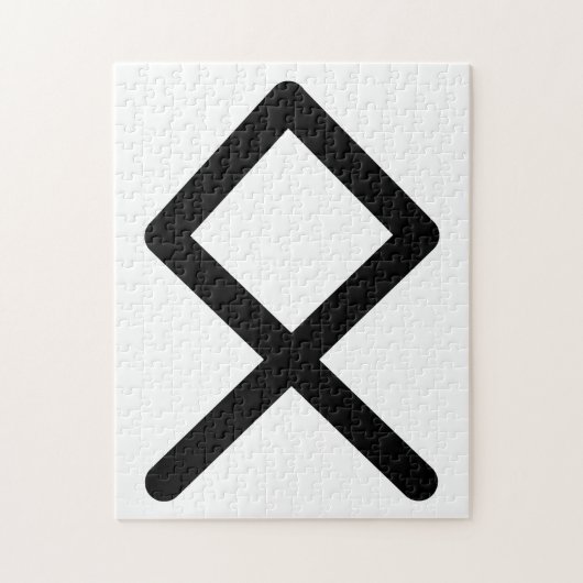 Puzzle OTHALA Rune Nordique (Héritage, Ascendance) | Futh (Vertical)