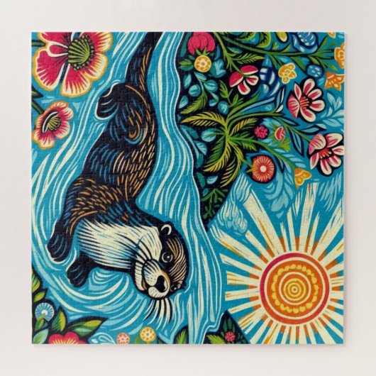 Puzzle Otter (Horizontal)