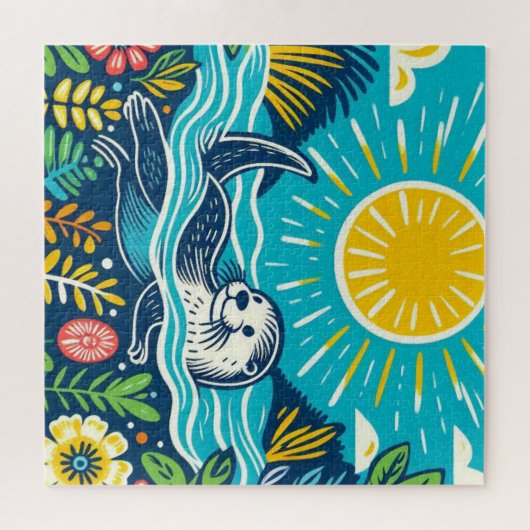 Puzzle Otter (Horizontal)