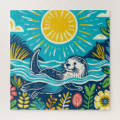 Puzzle Otter (Vertical)