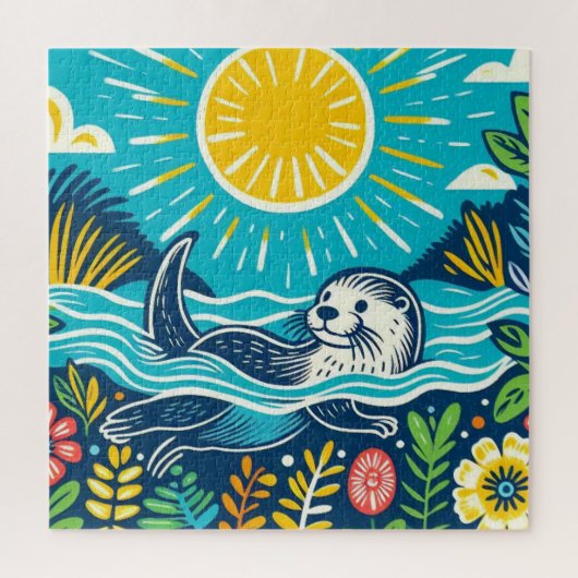 Puzzle Otter (Vertical)