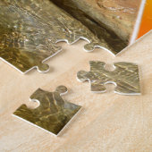 Puzzle Otter Mangeant Du Poisson Savoureux Par Son Étang, (Côté)