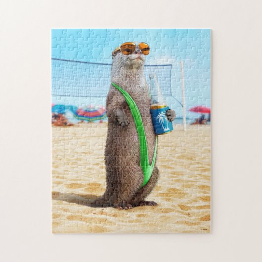 Puzzle Otter portant Mankini (Vertical)