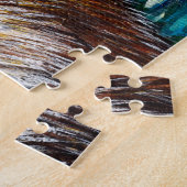 Puzzle Otter sur une peinture de roche (Côté)