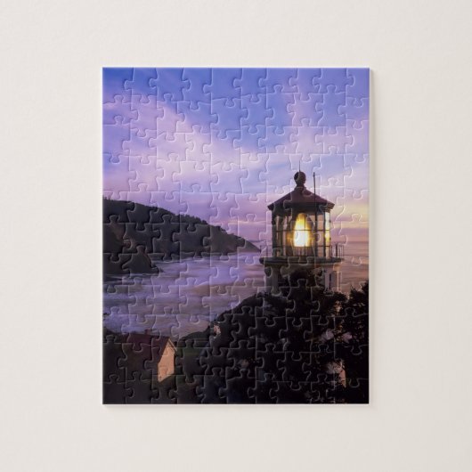 Puzzle OU, côte de l'Oregon, phare de Heceta Head, sur (Vertical)
