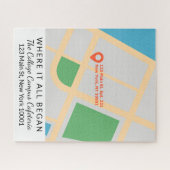 Puzzle Où tout a commencé Carte personnalisée Saint Valen (Horizontal)