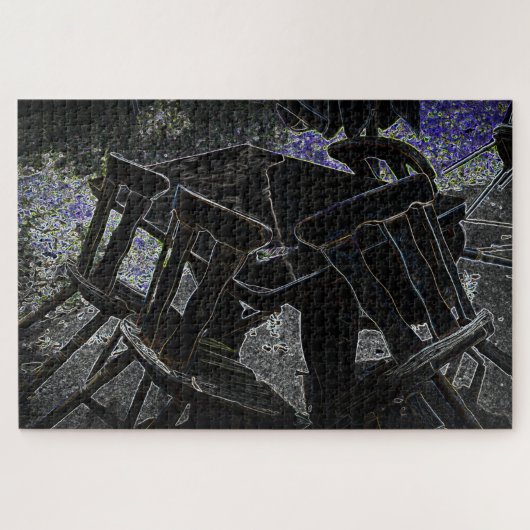 Puzzle Oublié dans le noir (Horizontal)