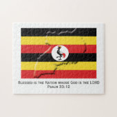 Puzzle OUGANDA | Blessed Nation | DRAPEAU OUGANDAIS (Horizontal)