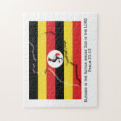 Puzzle OUGANDA | Blessed Nation | DRAPEAU OUGANDAIS (Vertical)