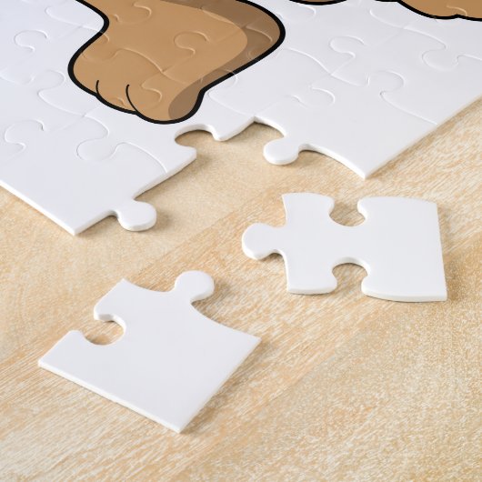 Puzzle Ours à la course (Côté)