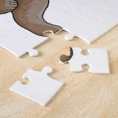 Puzzle Ours à la pêche avec une baguette de pêche (Côté)