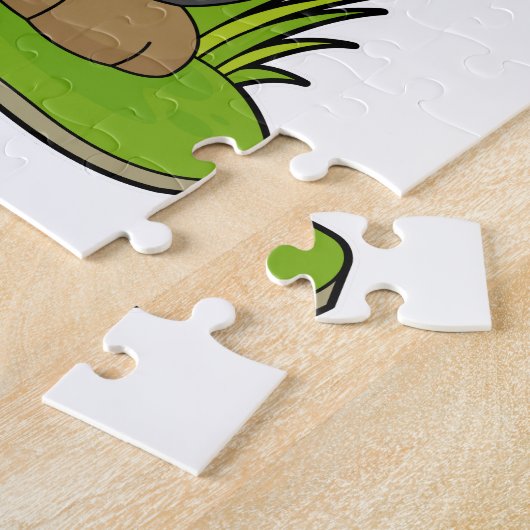 Puzzle Ours aux fleurs (Côté)