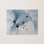 Puzzle Ours blanc et neige (Horizontal)