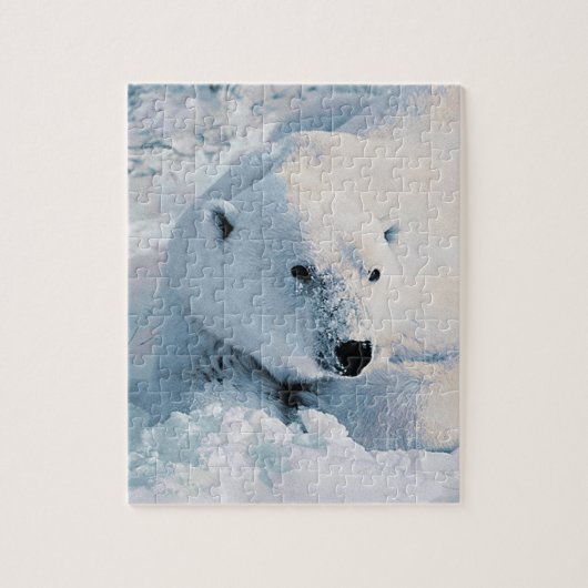 Puzzle Ours blanc et neige (Vertical)