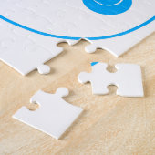 Puzzle Ours bleu Kawaii Panda (Côté)