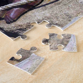 Puzzle Ours Bois sculpté Oregon. (Côté)