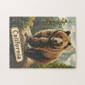 Puzzle Ours Brown de Californie Vintage (Horizontal)