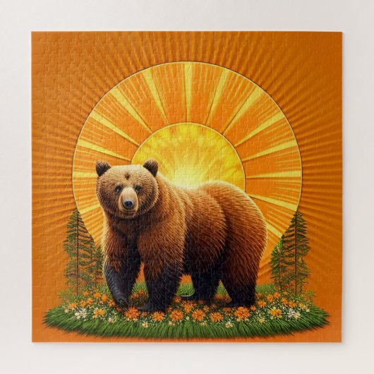 Puzzle Ours brun majestueux (Vertical)