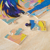 Puzzle Ours coloré dessin animal abstrait (Côté)