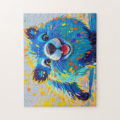 Puzzle Ours coloré dessin animal abstrait (Vertical)