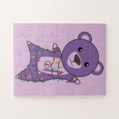 Puzzle Ours colorés Joyeux Noël Animaux d'hiver Ours (Horizontal)