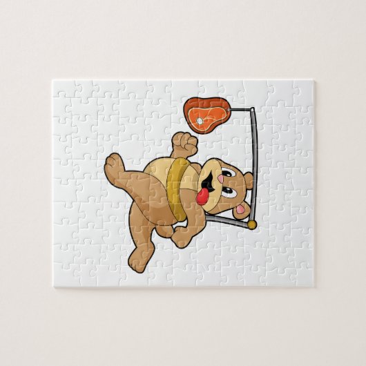 Puzzle Ours comme coureur (Horizontal)