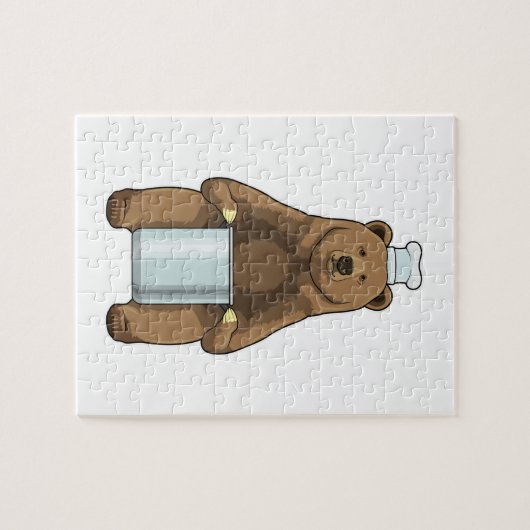 Puzzle Ours comme cuire avec pot de Cuisine (Horizontal)