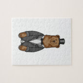 Puzzle Ours comme marié avec veste (Horizontal)