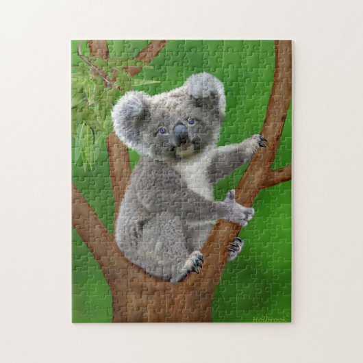 Puzzle Ours de koala aux yeux bleus de bébé (Vertical)