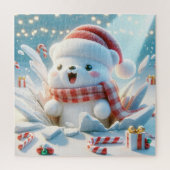 Puzzle Ours de Noël adorable (Vertical)