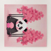 Puzzle Ours de panda aux tons roses Faune et nature (Horizontal)